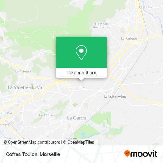 Coffea Toulon map