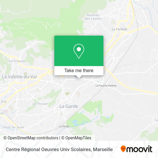 Centre Régional Oeuvres Univ Scolaires map