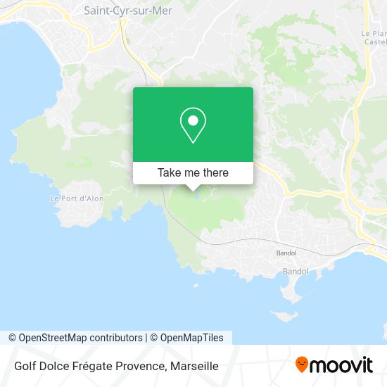 Golf Dolce Frégate Provence map