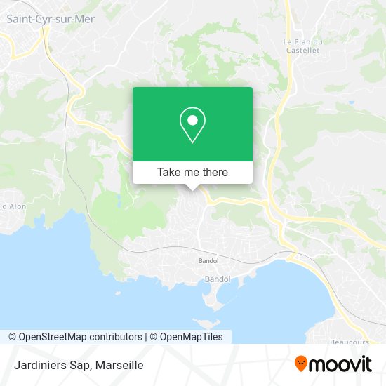 Jardiniers Sap map