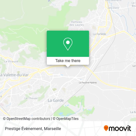 Prestige Évènement map