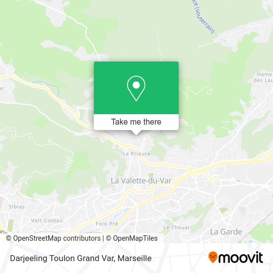 Darjeeling Toulon Grand Var map