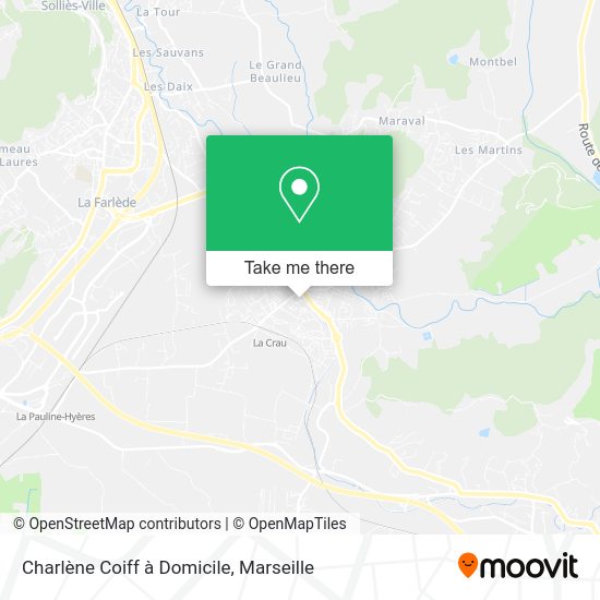 Charlène Coiff à Domicile map