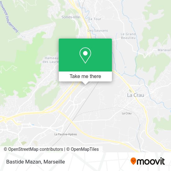 Bastide Mazan map