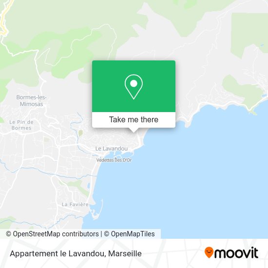 Appartement le Lavandou map