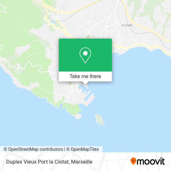 Duplex Vieux Port la Ciotat map