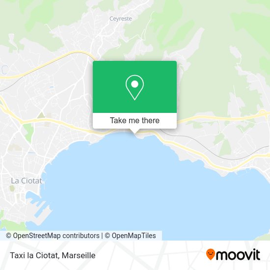 Taxi la Ciotat map