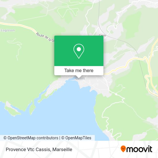 Provence Vtc Cassis map