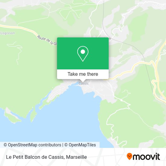 Le Petit Balcon de Cassis map
