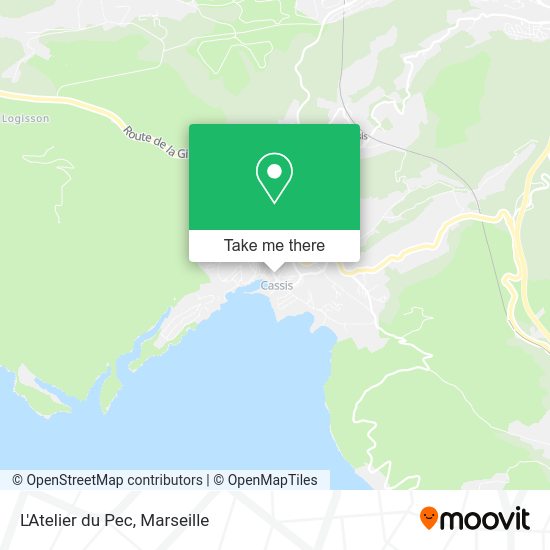L'Atelier du Pec map