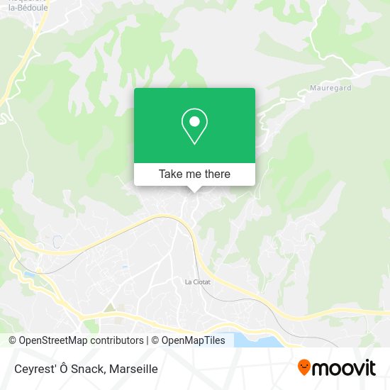 Ceyrest' Ô Snack map