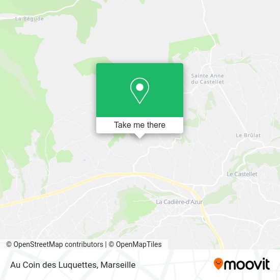 Au Coin des Luquettes map