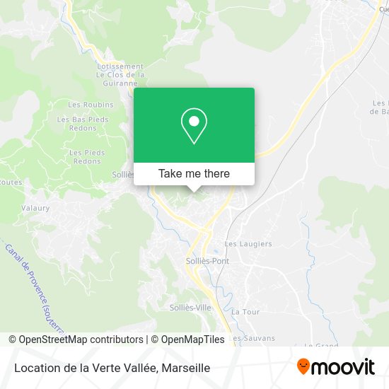 Location de la Verte Vallée map