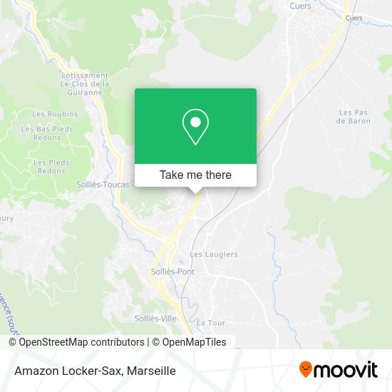Amazon Locker-Sax map