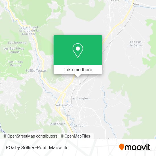 ROaDy Solliès-Pont map