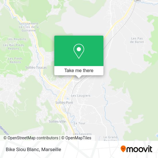 Bike Siou Blanc map
