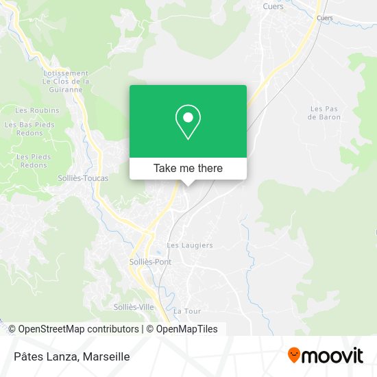 Pâtes Lanza map