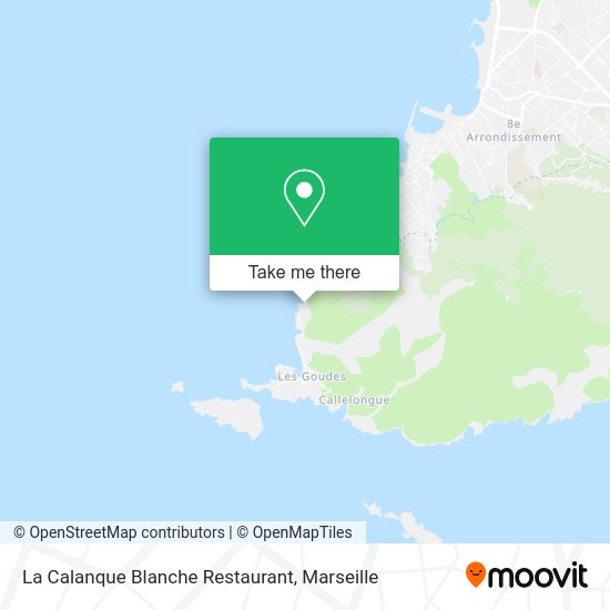 La Calanque Blanche Restaurant map
