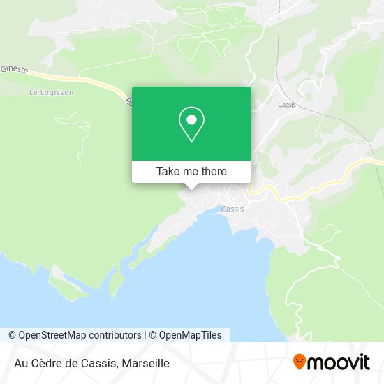 Au Cèdre de Cassis map
