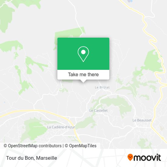 Tour du Bon map