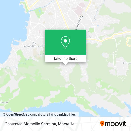Chaussea Marseille Sormiou map