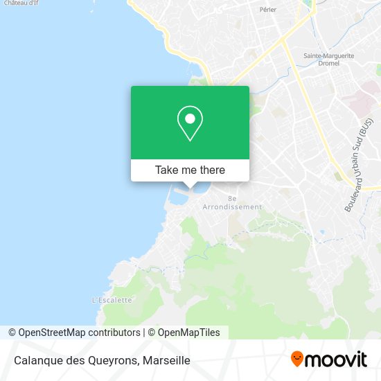 Calanque des Queyrons map