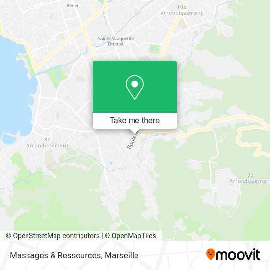 Massages & Ressources map