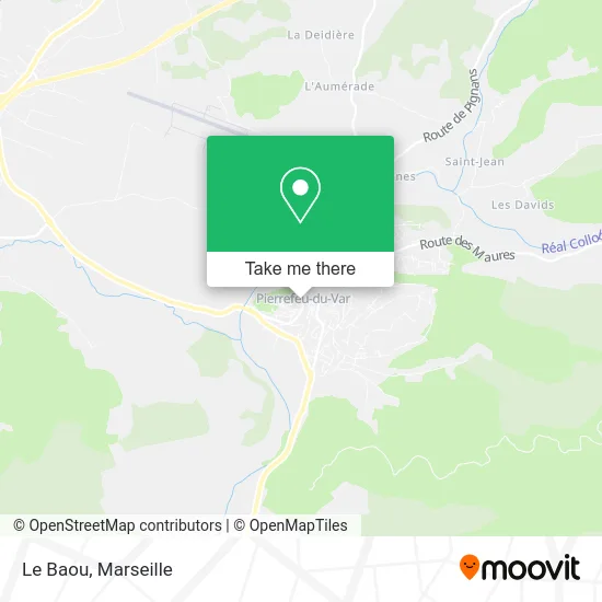 Le Baou map