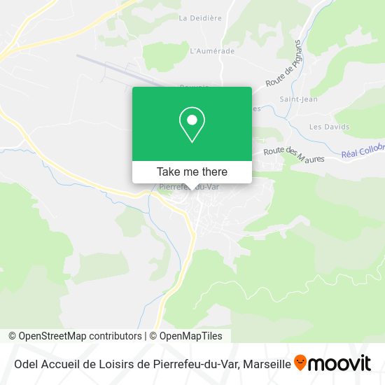 Odel Accueil de Loisirs de Pierrefeu-du-Var map