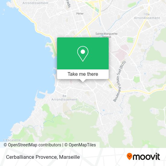 Cerballiance Provence map