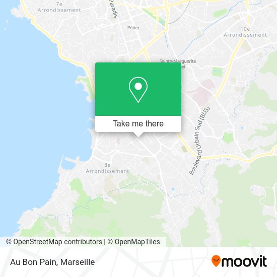 Au Bon Pain map