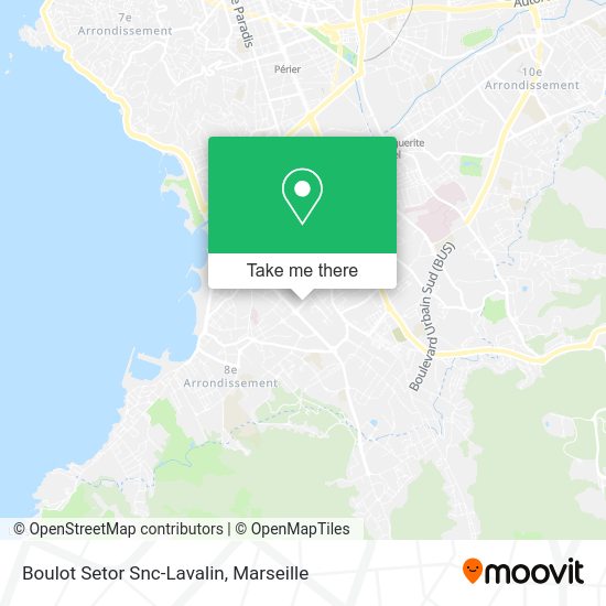 Boulot Setor Snc-Lavalin map