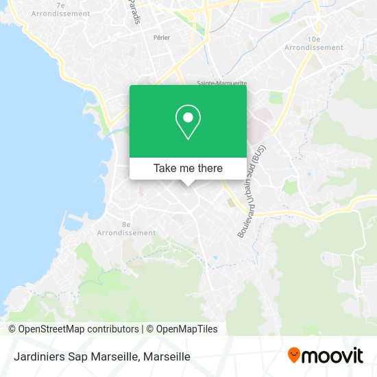 Jardiniers Sap Marseille map