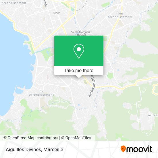 Aiguilles Divines map