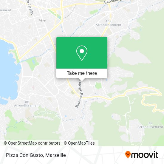 Pizza Con Gusto map