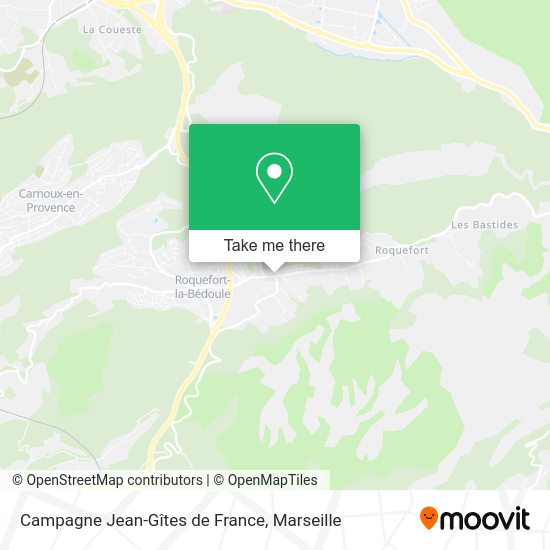 Campagne Jean-Gîtes de France map