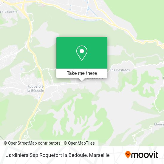 Jardiniers Sap Roquefort la Bedoule map