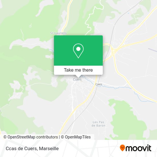 Ccas de Cuers map