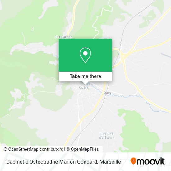 Cabinet d'Ostéopathie Marion Gondard map