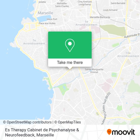 Es Therapy Cabinet de Psychanalyse & Neurofeedback map