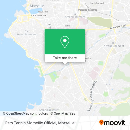 Csm Tennis Marseille Officiel map