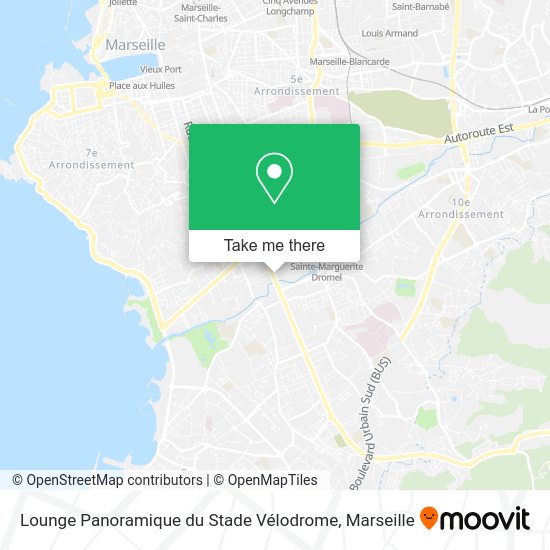 Lounge Panoramique du Stade Vélodrome map