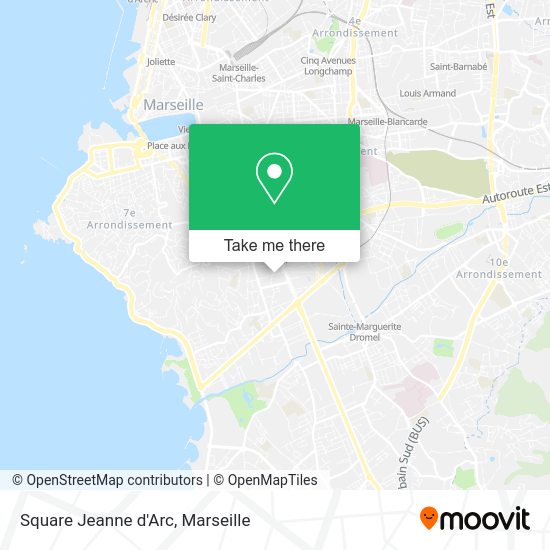 Square Jeanne d'Arc map
