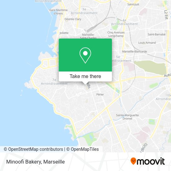 Minoofi Bakery map