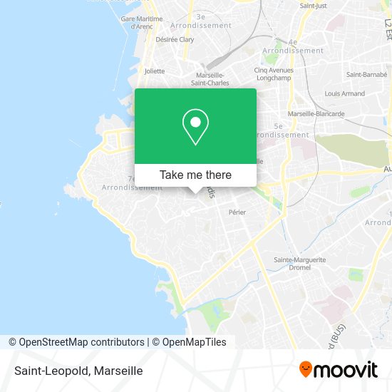 Saint-Leopold map