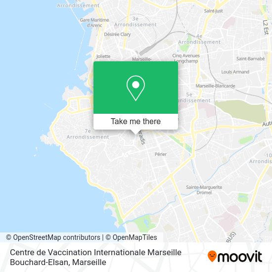 Centre de Vaccination Internationale Marseille Bouchard-Elsan map