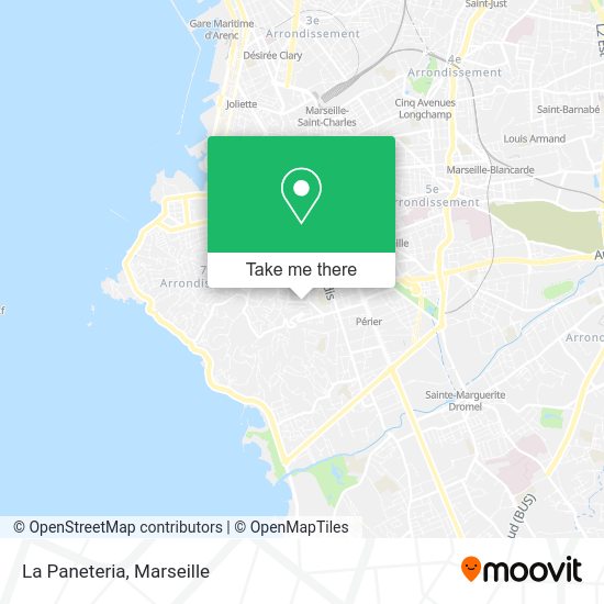 La Paneteria map