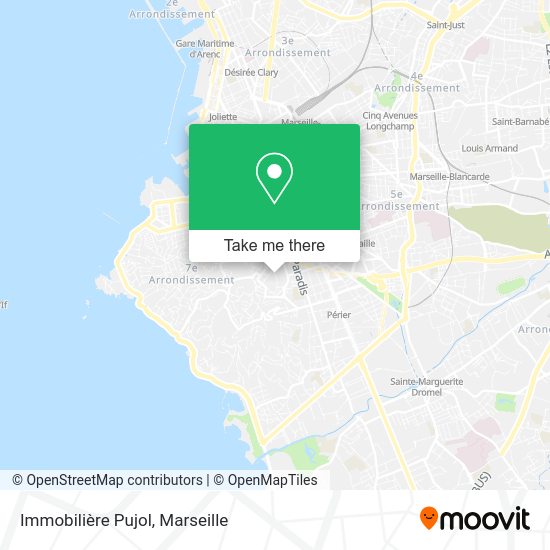Immobilière Pujol map