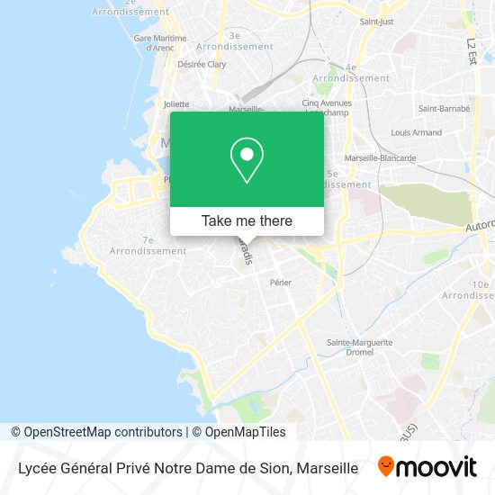 Lycée Général Privé Notre Dame de Sion map