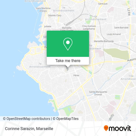 Corinne Sarazin map